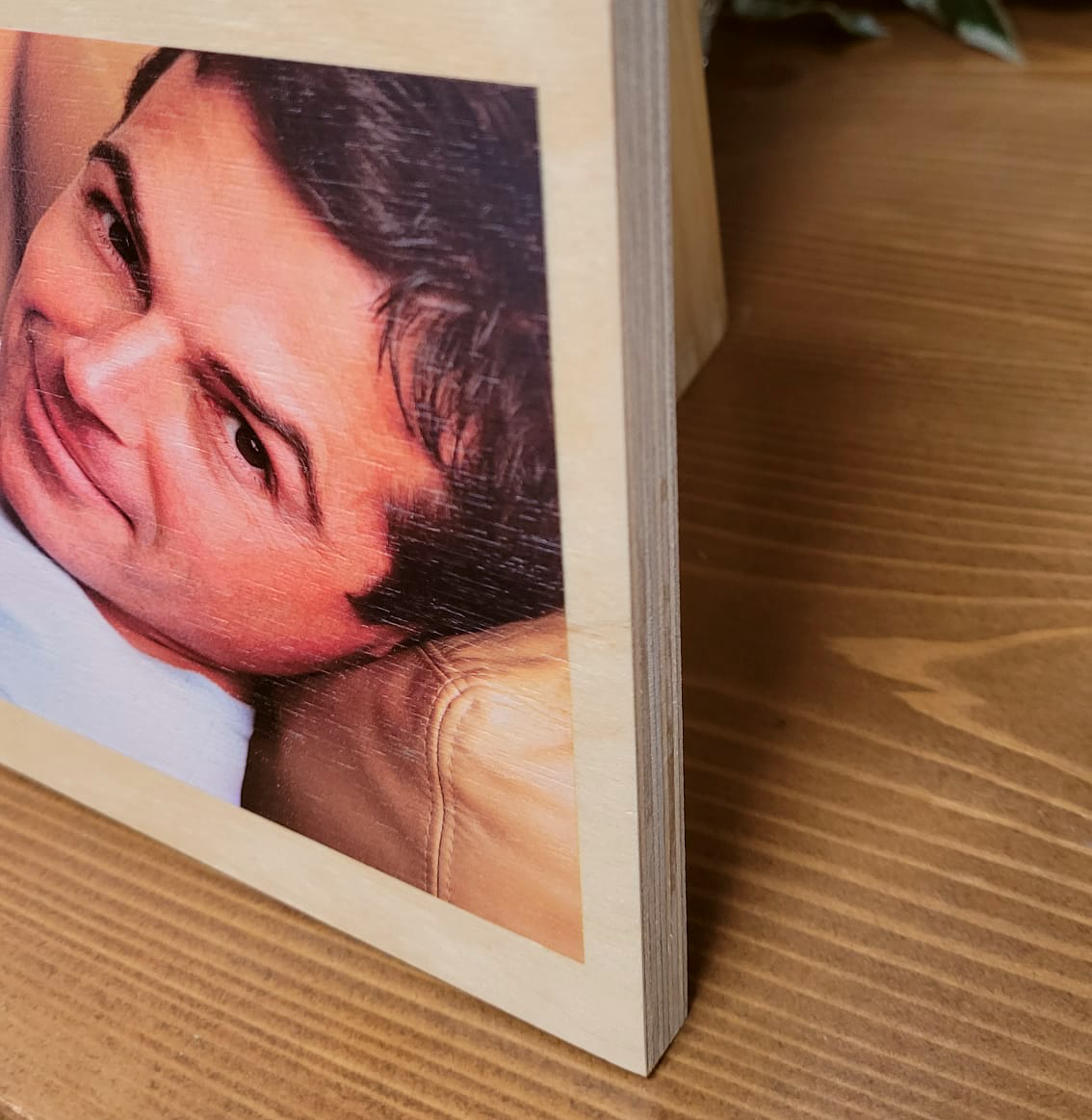 Custom Fathers Day Wooden Photo Block