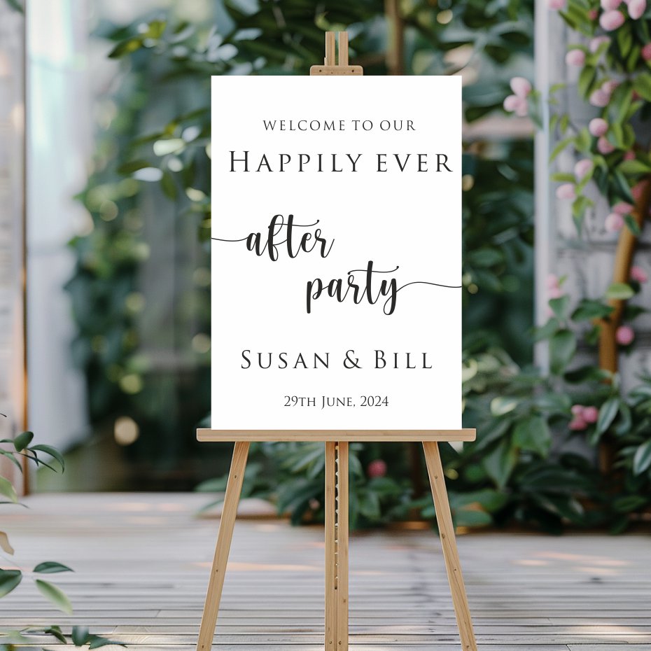 personalised wedding sign, made in Ireland