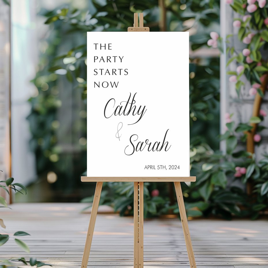 Guide your guests effortlessly with a charming and stylish welcome wedding sign.
