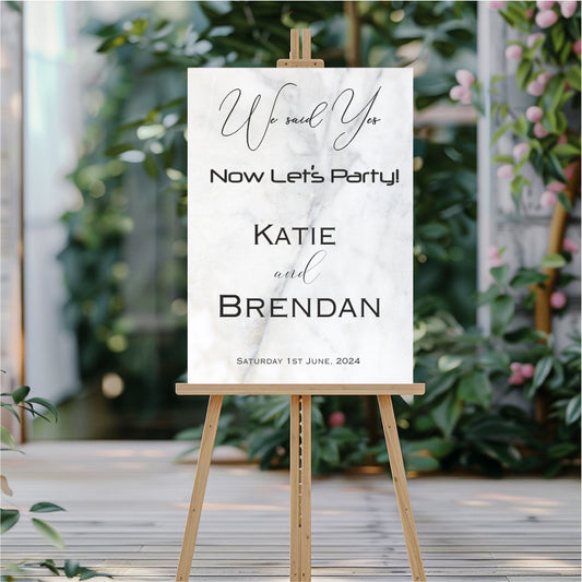 Enhance your venue's entrance with a beautifully crafted welcome wedding sign.