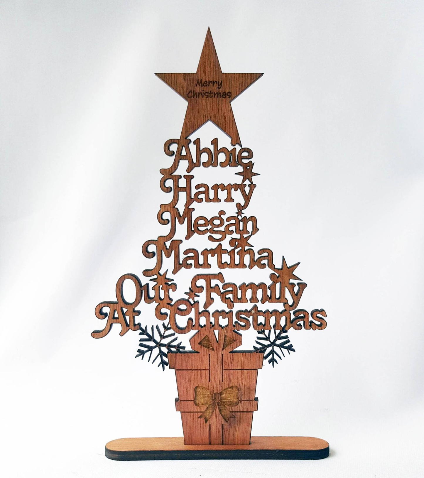 Custom Family Christmas Tree
