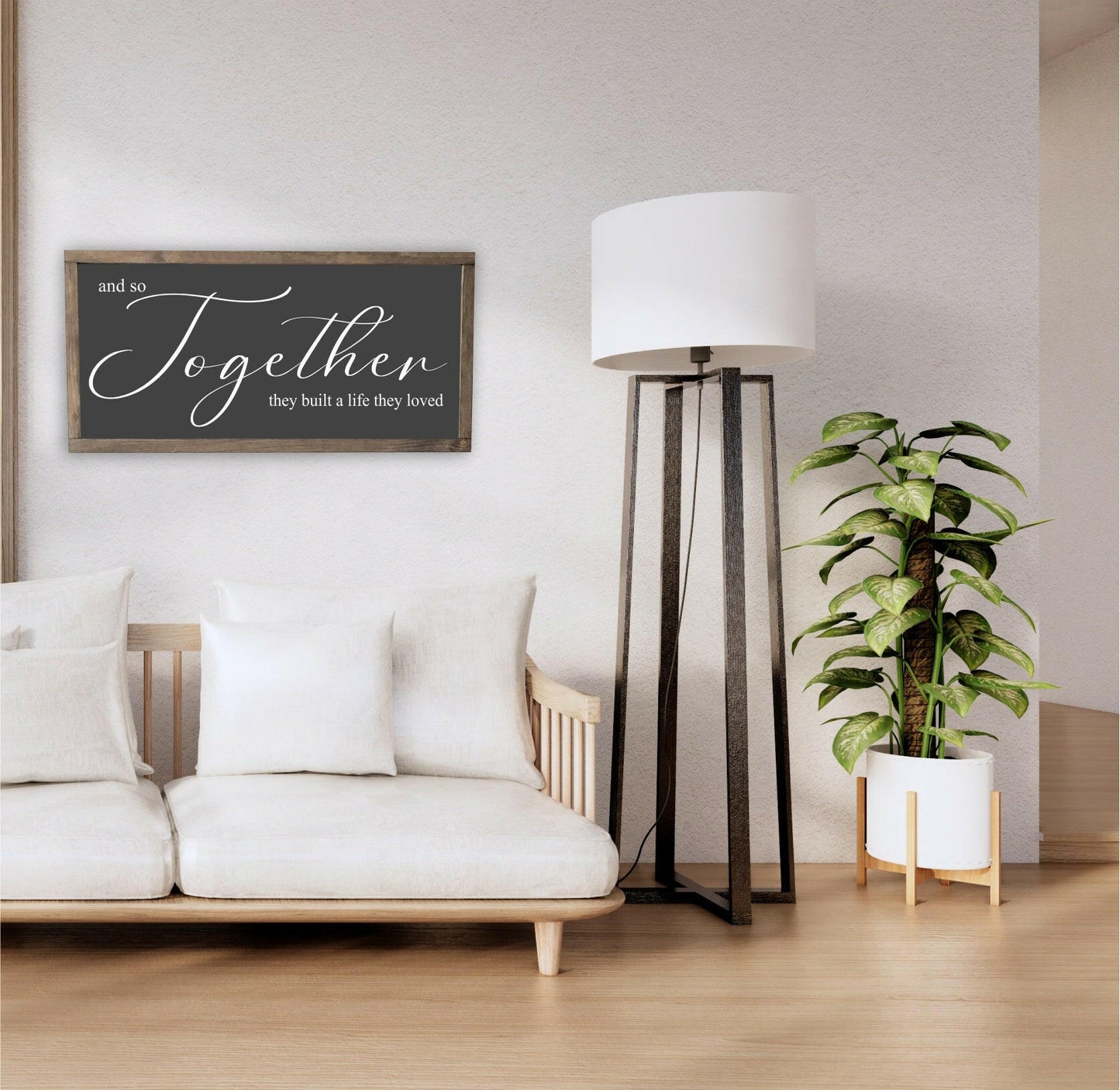 And so together they built a life framed print.. Custom sizes available. A custom keepsake. Personalised wall art handmade in Ireland