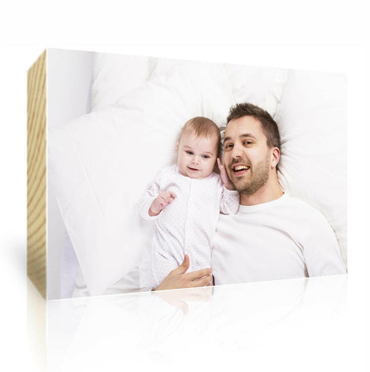 254mm x 170mm  ~  Chunky Wooden Photo Blocks - just4u.ie