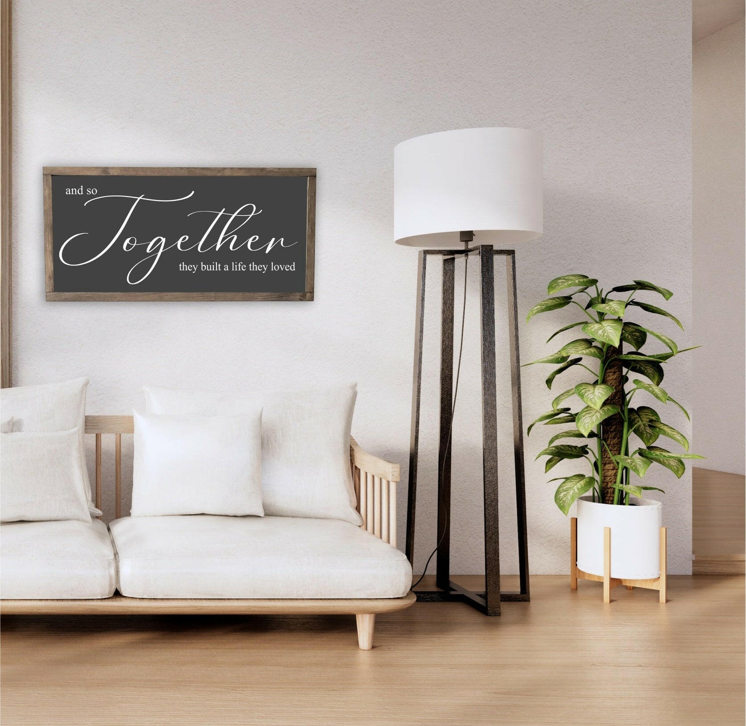And so together they built a life framed print.. Custom sizes available. A custom keepsake.  Personalised wall art handmade in Ireland