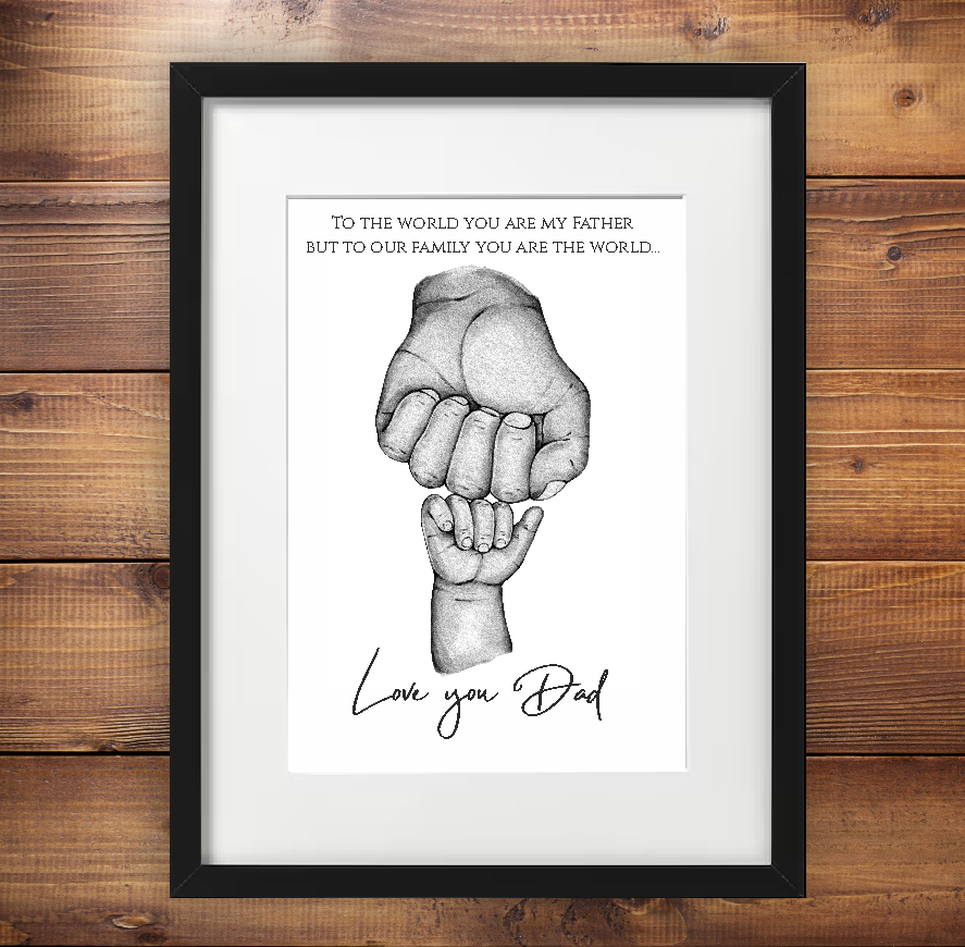 Handmade custom gift for your father