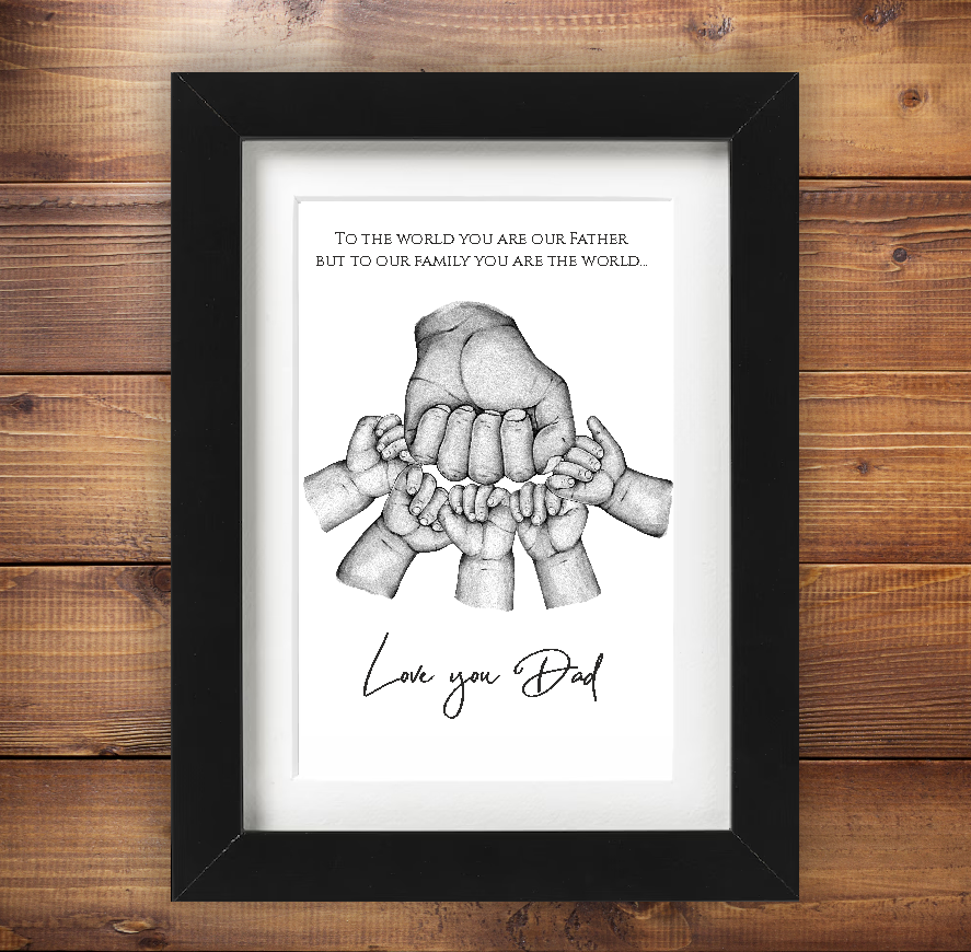 Trying to find that special custom gift for dad. We have a large selection of custom prints and gifts just for dad this Father's Day. Made in Ireland and delivered nationwide.