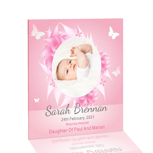 Newborn Girl Acrylic Panel - just4u.ie